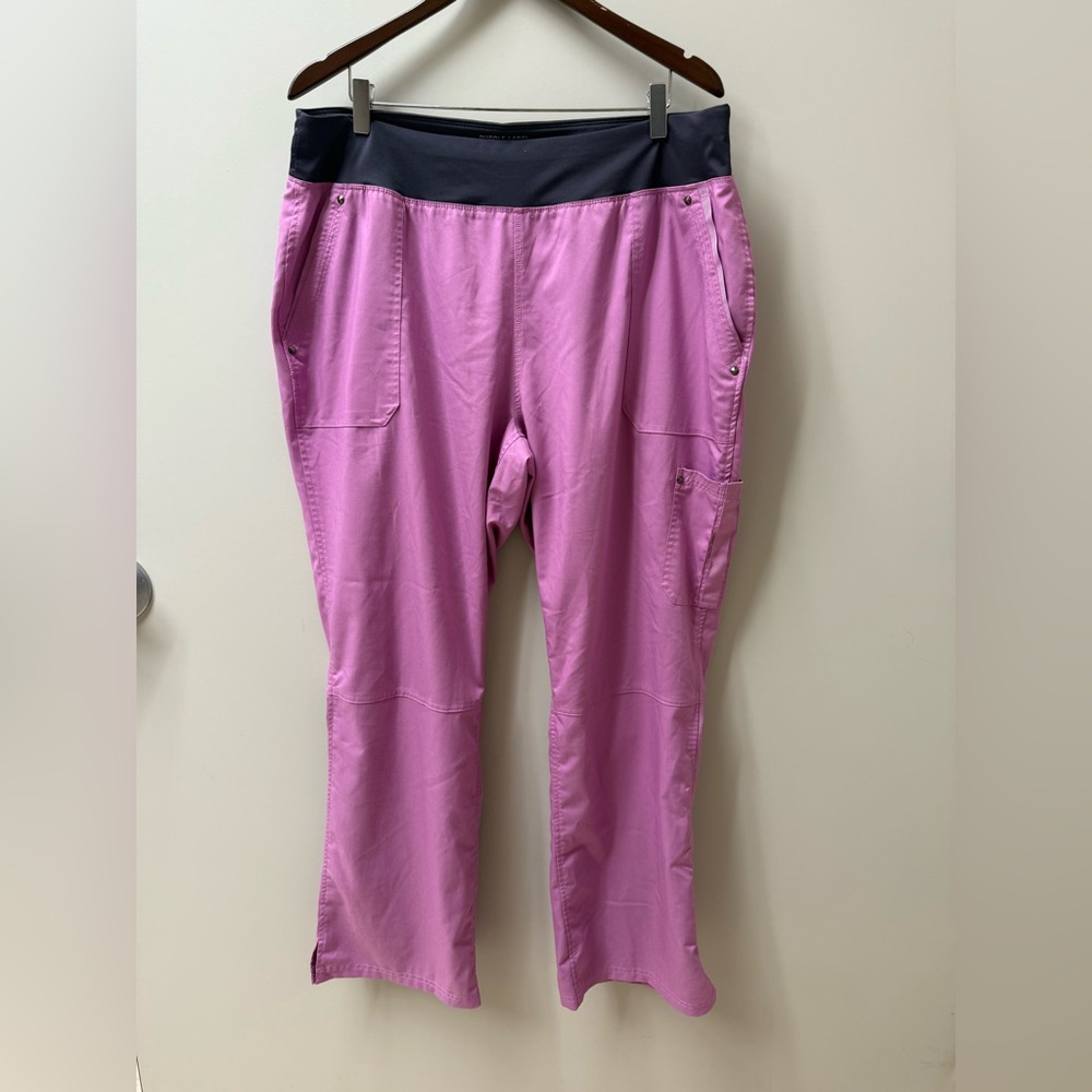Purple Label yoga scrub pants by healing hands